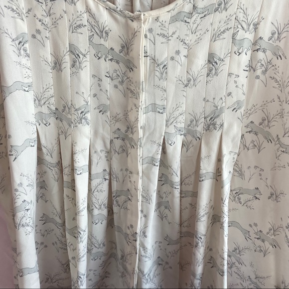 LC by Lauren Conrad Fox Print Tank Top, sz Medium - Picture 4 of 7